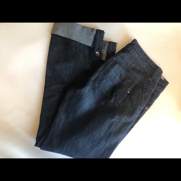 Dark blue ankle length jeans - Picture 3 of 5